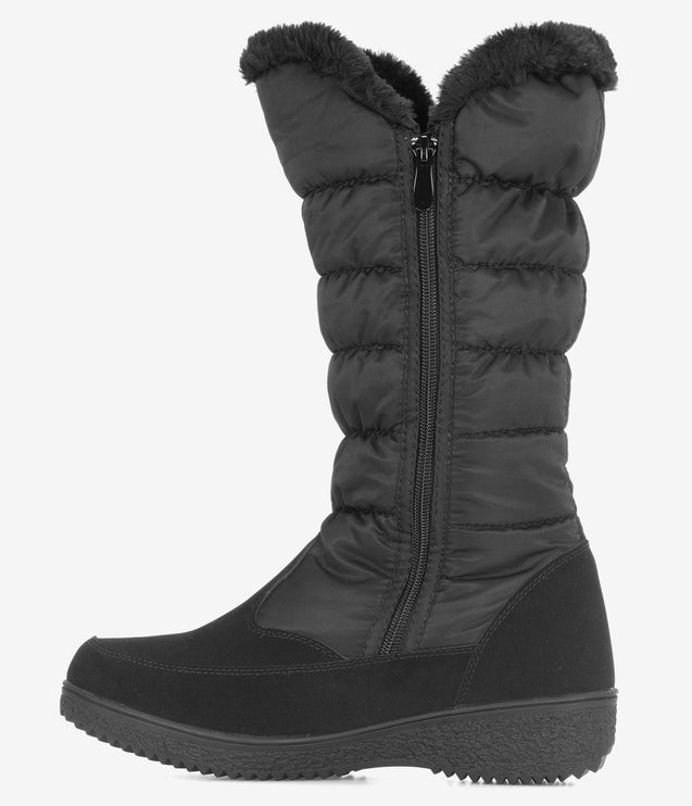 Flexus by Spring Step Citywalk Tall Puffer Boot - Black