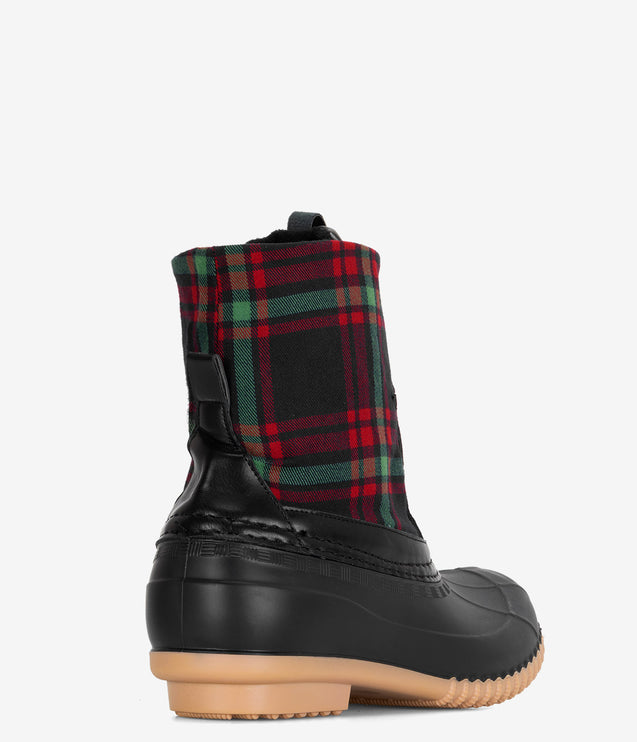 Spring Step Duckie Plaid Boot - Black Plaid