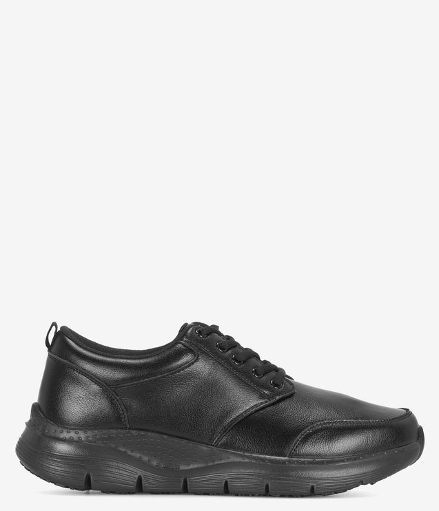 Spring Step Professional Hopkins Slip Resistant Lace-Up Shoe - Black