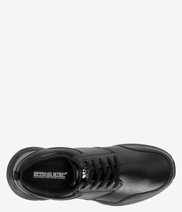 Spring Step Professional Hopkins Slip Resistant Lace-Up Shoe - Black