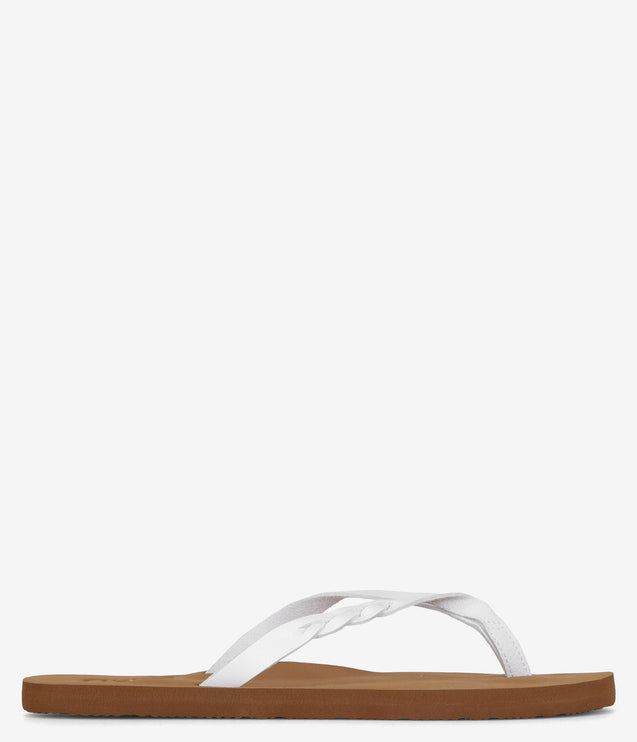 Flojos Serenity Woven Strap Sandals - White