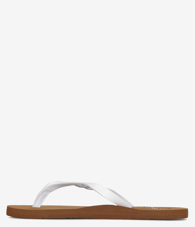 Flojos Serenity Woven Strap Sandals - White