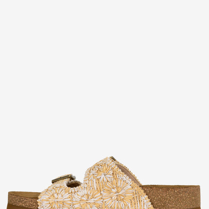 Flojos Chica Slide Sandal - Beige