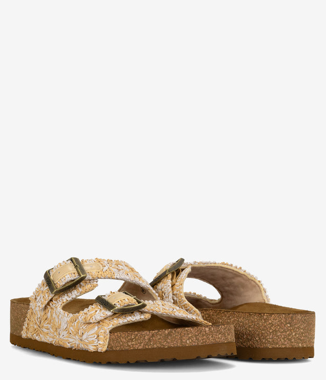 Flojos Chica Slide Sandal - Beige