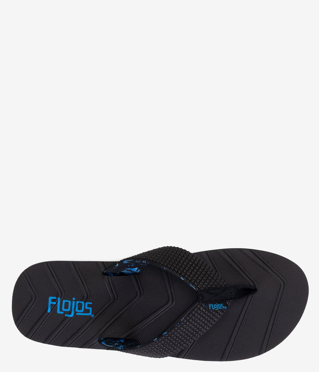 Flojos Liam Sandal - Black/Cyan