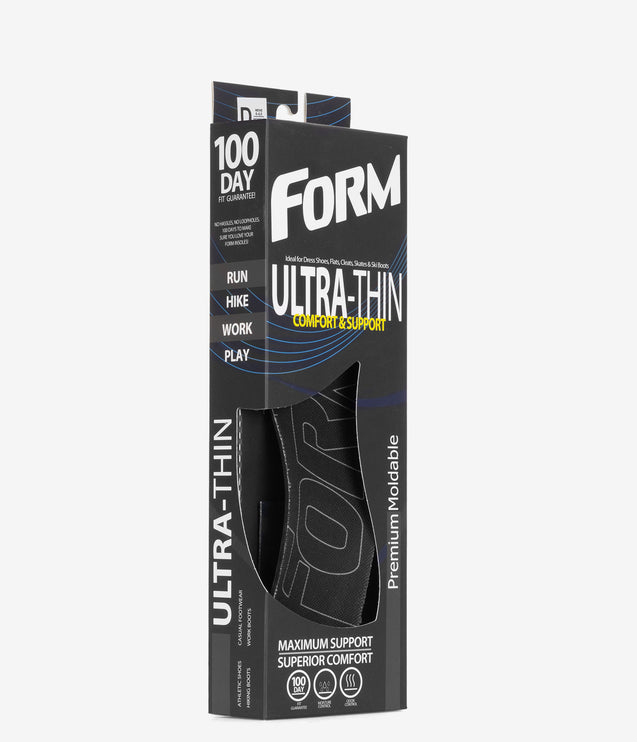 FORM Ultra-Thin Comfort & Relief Insole - Black