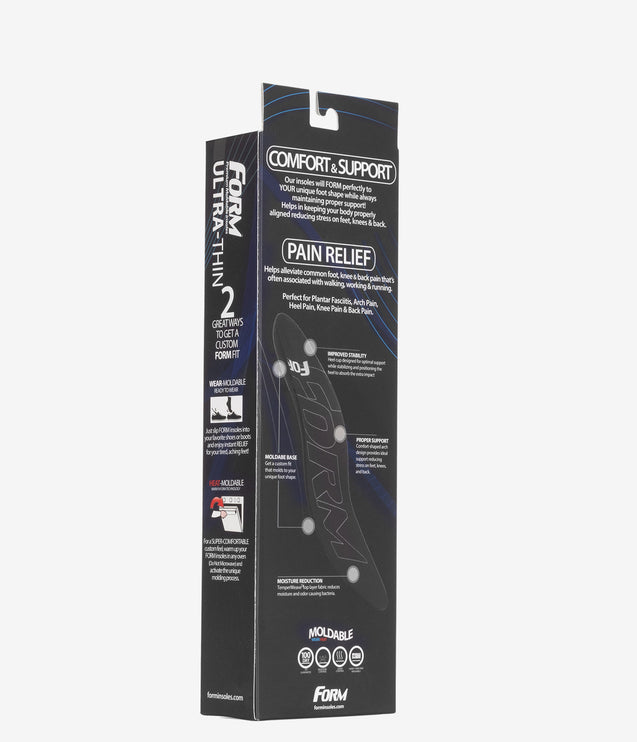 FORM Ultra-Thin Comfort & Relief Insole - Black