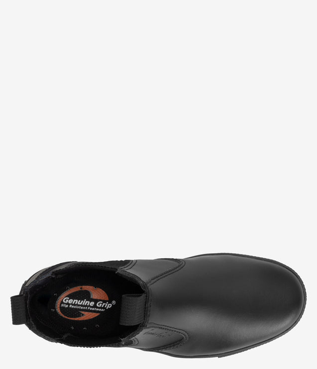 Genuine Grip Chelsea Pull-on Slip Resistant Boots - Black