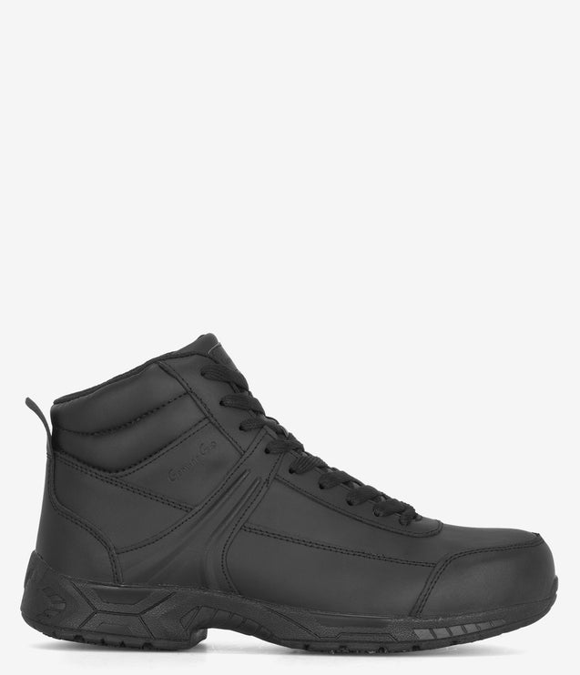 Genuine Grip Athletic 6" Steel Safety Toe Boot - Black