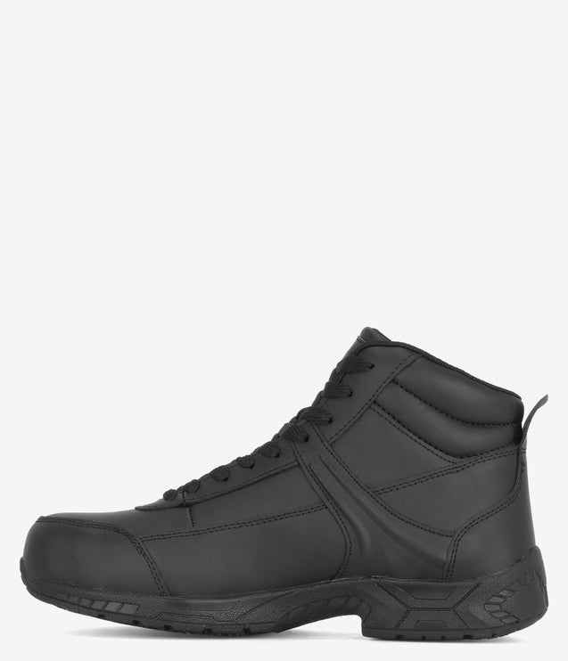 Genuine Grip Athletic 6" Steel Safety Toe Boot - Black