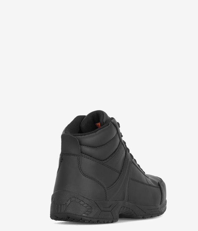 Genuine Grip Athletic 6" Steel Safety Toe Boot - Black