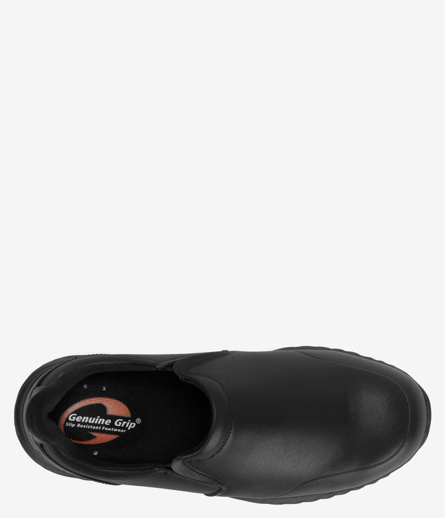 Genuine Grip 1401 Comp Toe Slip-Resistant Comfort Slip-On - Black