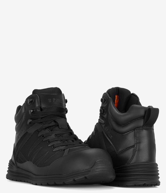 S Fellas by Genuine Grip Fangs 6" SD Composite Toe PR High Top Sneaker - Black