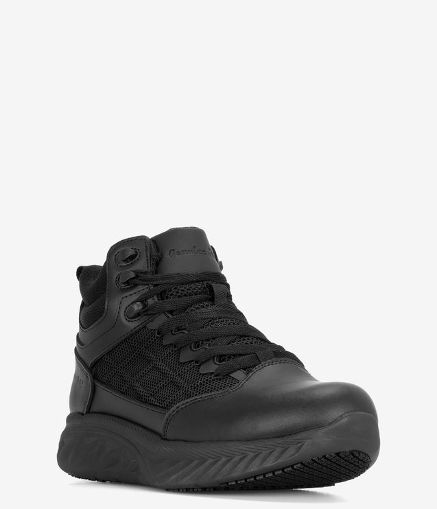Genuine Grip Shielder Zipper Lock Slip Resistant High Top - Black
