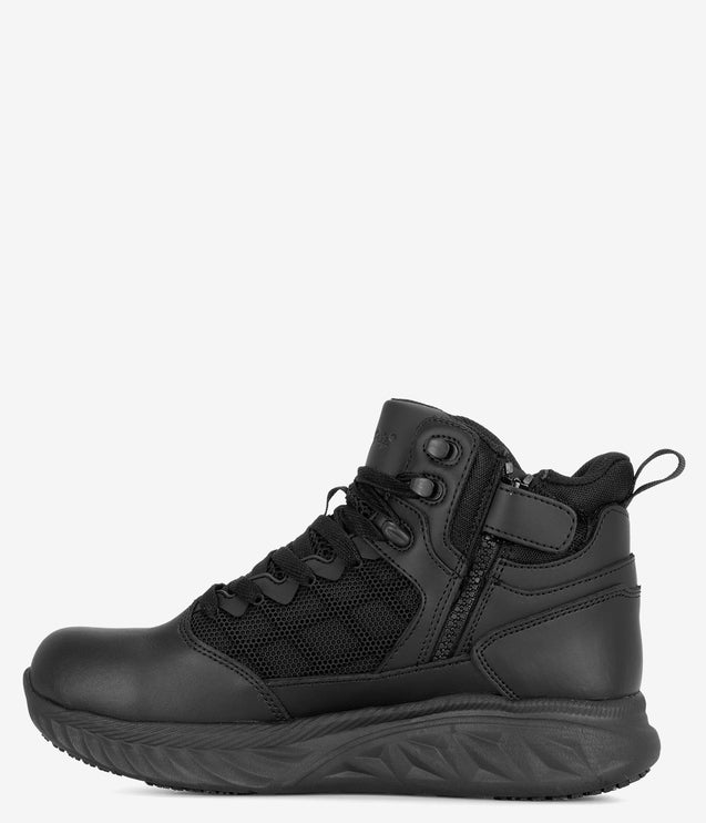 Genuine Grip Shielder Zipper Lock Slip Resistant High Top - Black