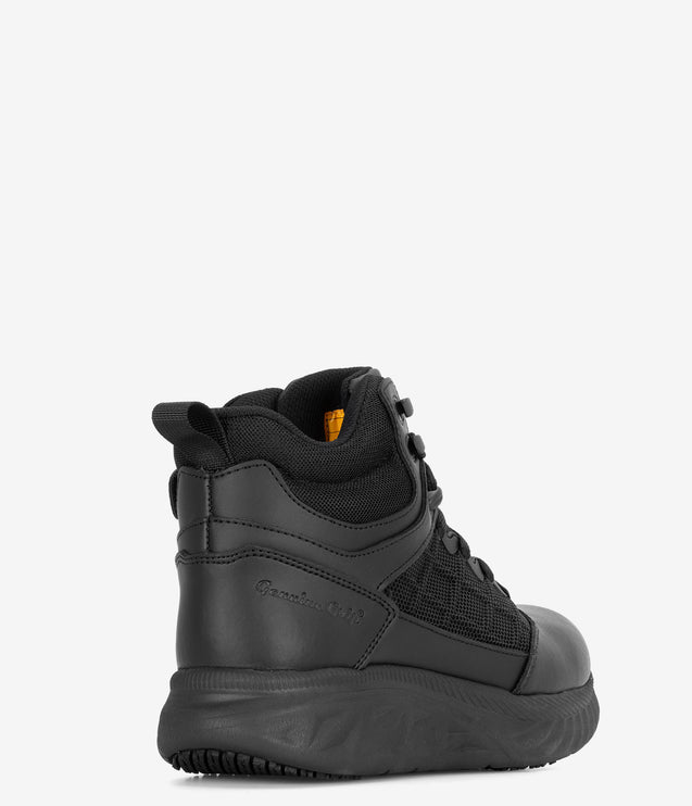 Genuine Grip Shielder Zipper Lock Slip Resistant High Top - Black