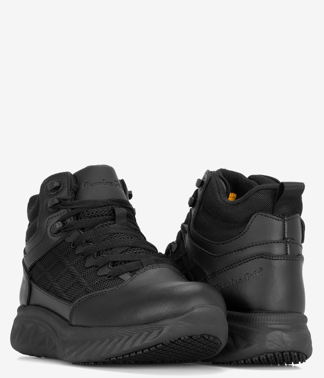Genuine Grip Shielder Zipper Lock Slip Resistant High Top - Black
