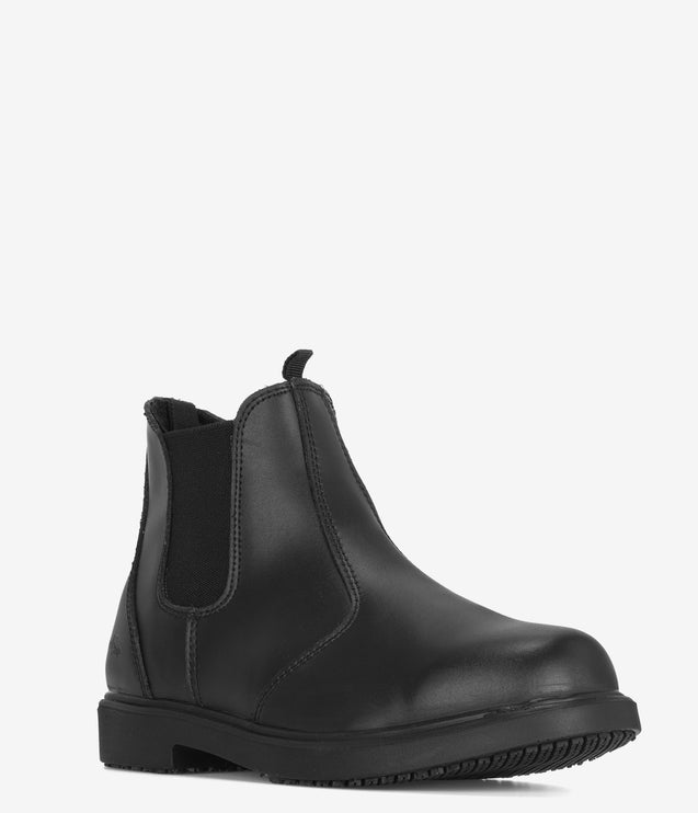 Genuine Grip Chelsea Slip Resistant Work Boot - Black