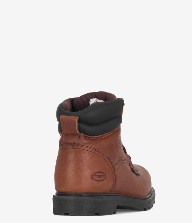 Iron Age Hauler 6" Composite Safety Toe Waterproof Work Boot - Brown