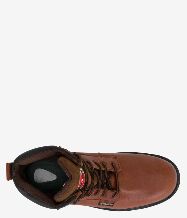 Iron Age Hauler 6" Composite Safety Toe Waterproof Work Boot - Brown