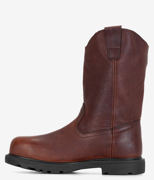 Iron Age Hauler 11" Composite Toe Wellington Work Boot - Brown