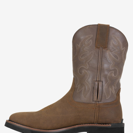 Iron Age Outlaw 10" Steel Toe Waterproof Square Toe Work Boot - Brown/Taupe