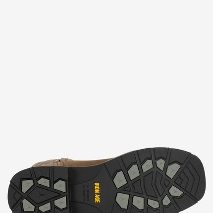 Iron Age Outlaw 10" Steel Toe Waterproof Square Toe Work Boot - Brown/Taupe