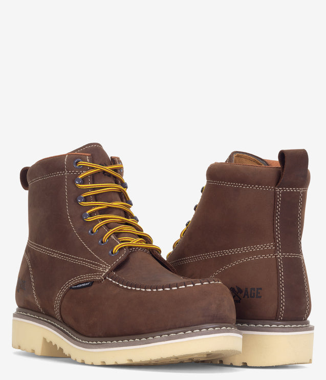 Iron Age Solidifier 6" Composite Safety Toe Waterproof Boot - Brown