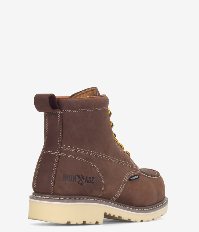 Iron Age Solidifier 6" Composite Safety Toe Waterproof Boot - Brown