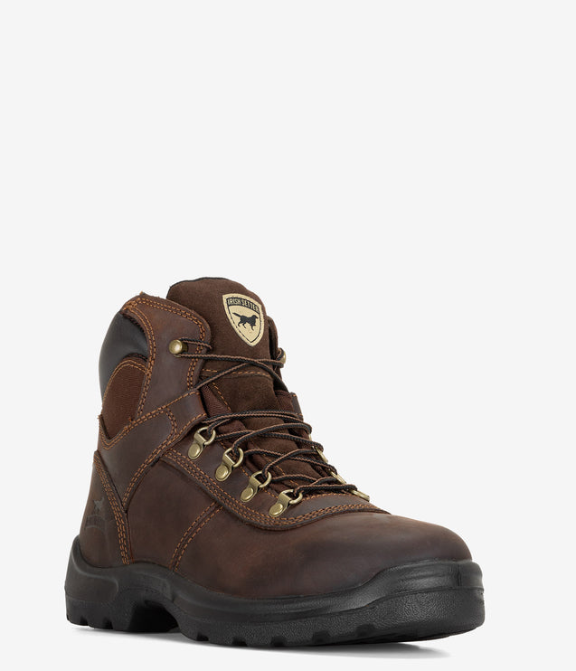 Irish Setter Ely 6" Steel Safety Toe Boot - Brown