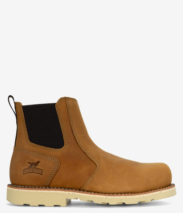 Irish Setter Pipestone Steel Toe 90° Heel Pull-On Leather Boot - Men