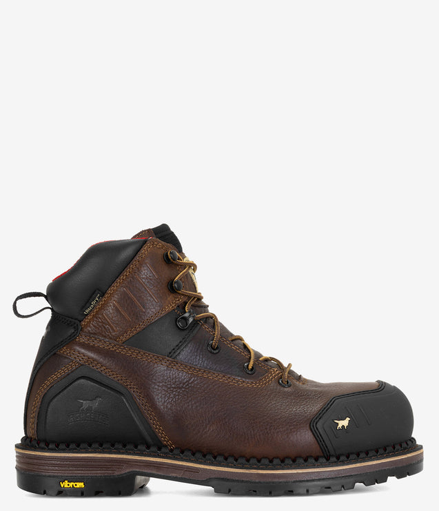Irish Setter Edgerton XD 6" Waterproof Leather Soft Toe Boot - Brown