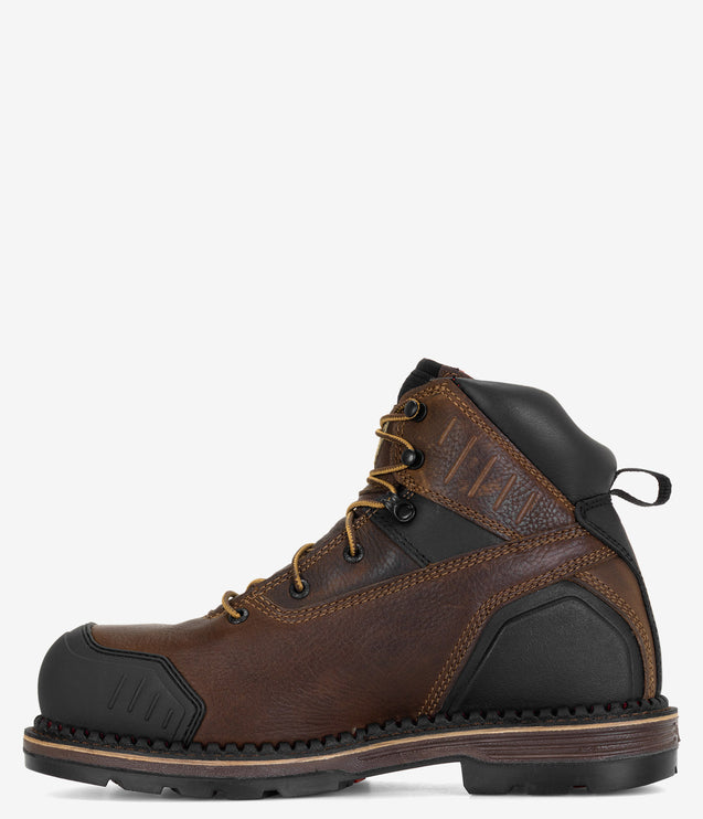 Irish Setter Edgerton XD 6" Waterproof Leather Soft Toe Boot - Brown