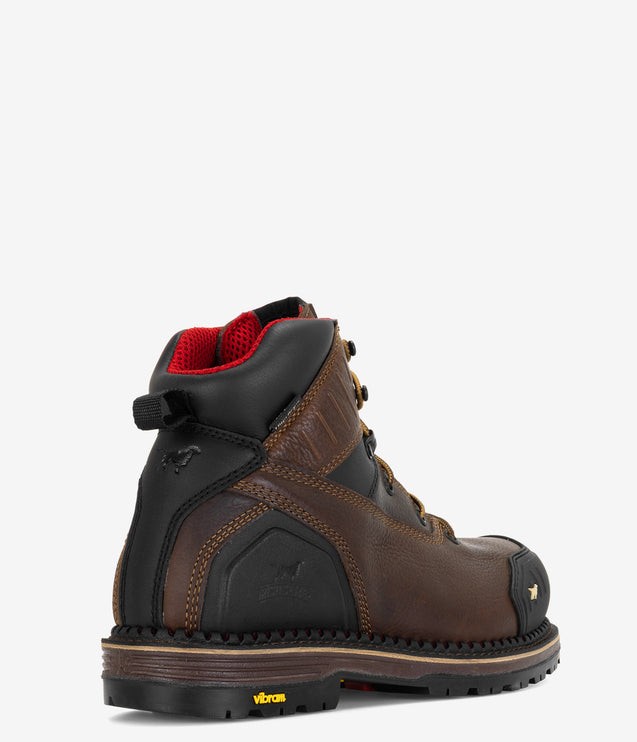 Irish Setter Edgerton XD 6" Waterproof Leather Soft Toe Boot - Brown