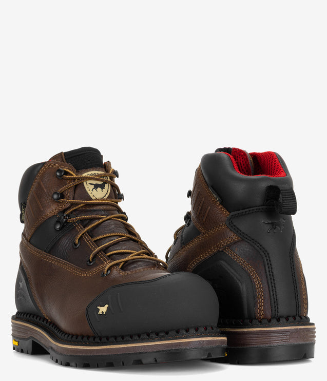 Irish Setter Edgerton XD 6" Waterproof Leather Soft Toe Boot - Brown