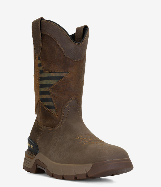 Irish Setter Two Harbors 11" Soft Toe Pull-On Boot - Brown