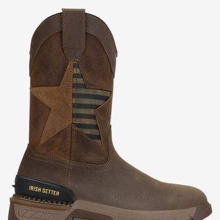 Irish Setter Two Harbors 11" Soft Toe Pull-On Boot - Brown