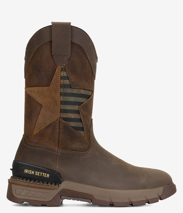 Irish Setter Two Harbors 11" Soft Toe Pull-On Boot - Brown