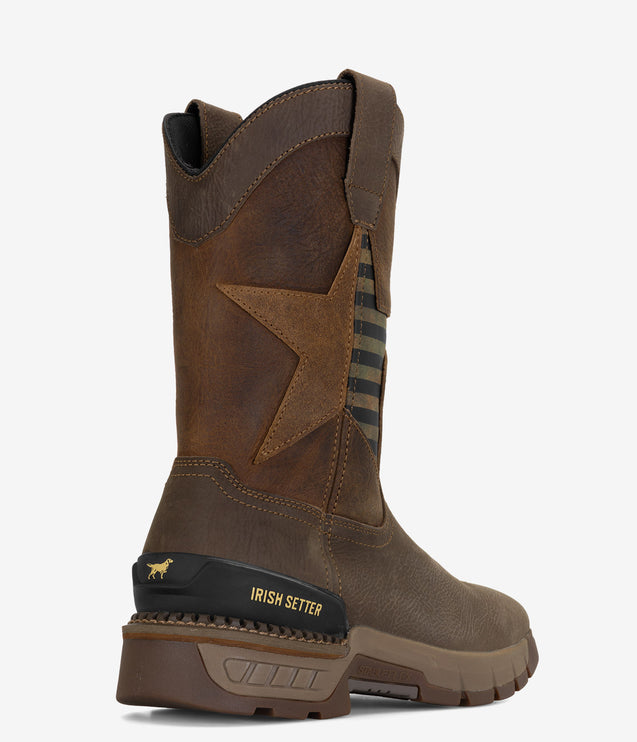 Irish Setter Two Harbors 11" Soft Toe Pull-On Boot - Brown