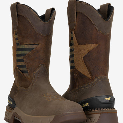 Irish Setter Two Harbors 11" Soft Toe Pull-On Boot - Brown