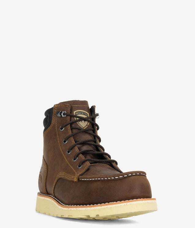 Irish Setter Pipestone 6" Moc Toe Work Boot - Brown