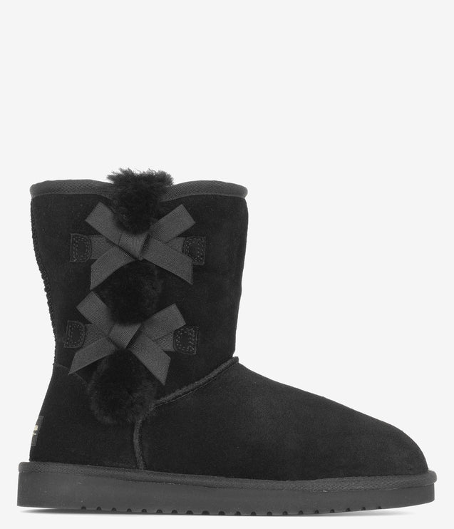 Koolaburra by UGG Victoria Short Suede Boot - Black