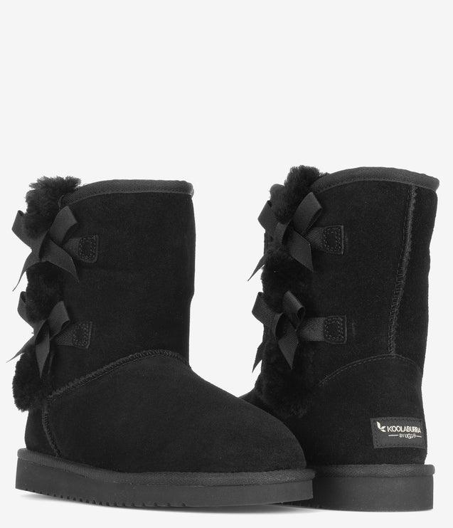 Koolaburra by UGG Victoria Short Suede Boot - Black