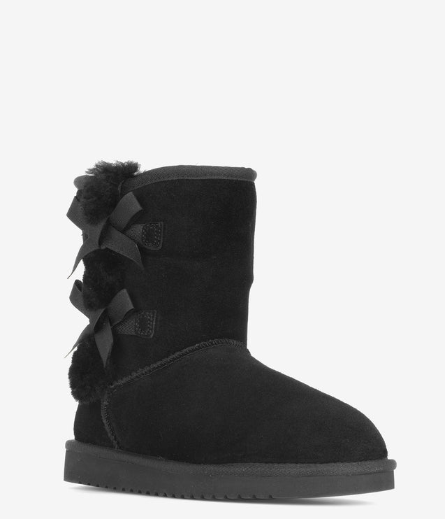 Koolaburra by UGG Victoria Short Suede Boot - Black