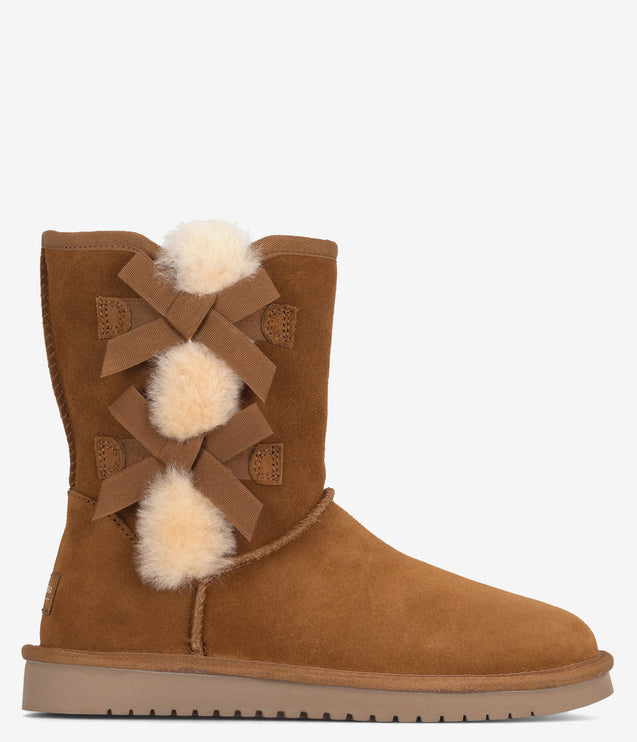 Koolaburra by UGG Victoria Short Suede Boot - Chestnut
