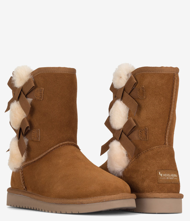Koolaburra by UGG Victoria Short Suede Boot - Chestnut