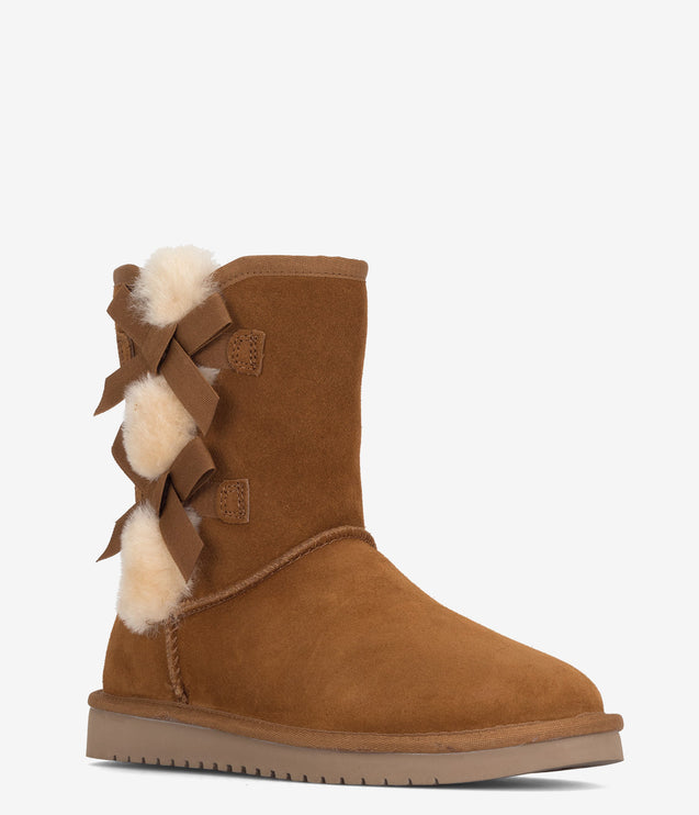 Koolaburra by UGG Victoria Short Suede Boot - Chestnut