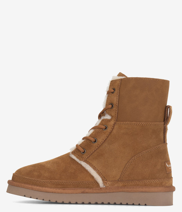 Koolaburra by UGG Advay Tall Lace Boot - Chestnut