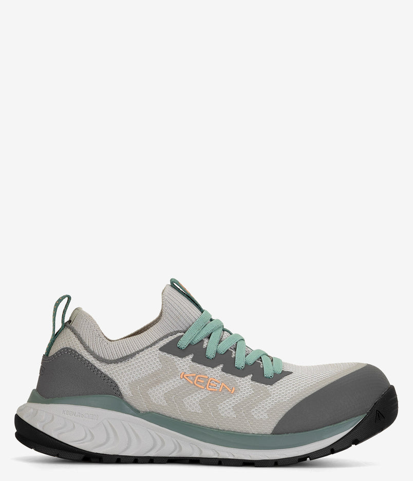 KEEN Utility Arvada Shift Carbon Fiber Toe Work Sneaker - Steel Grey Green