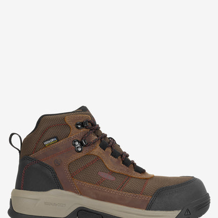 KEEN Utility Skokie Waterproof Carbon Toe Work Boot - Bison/Black